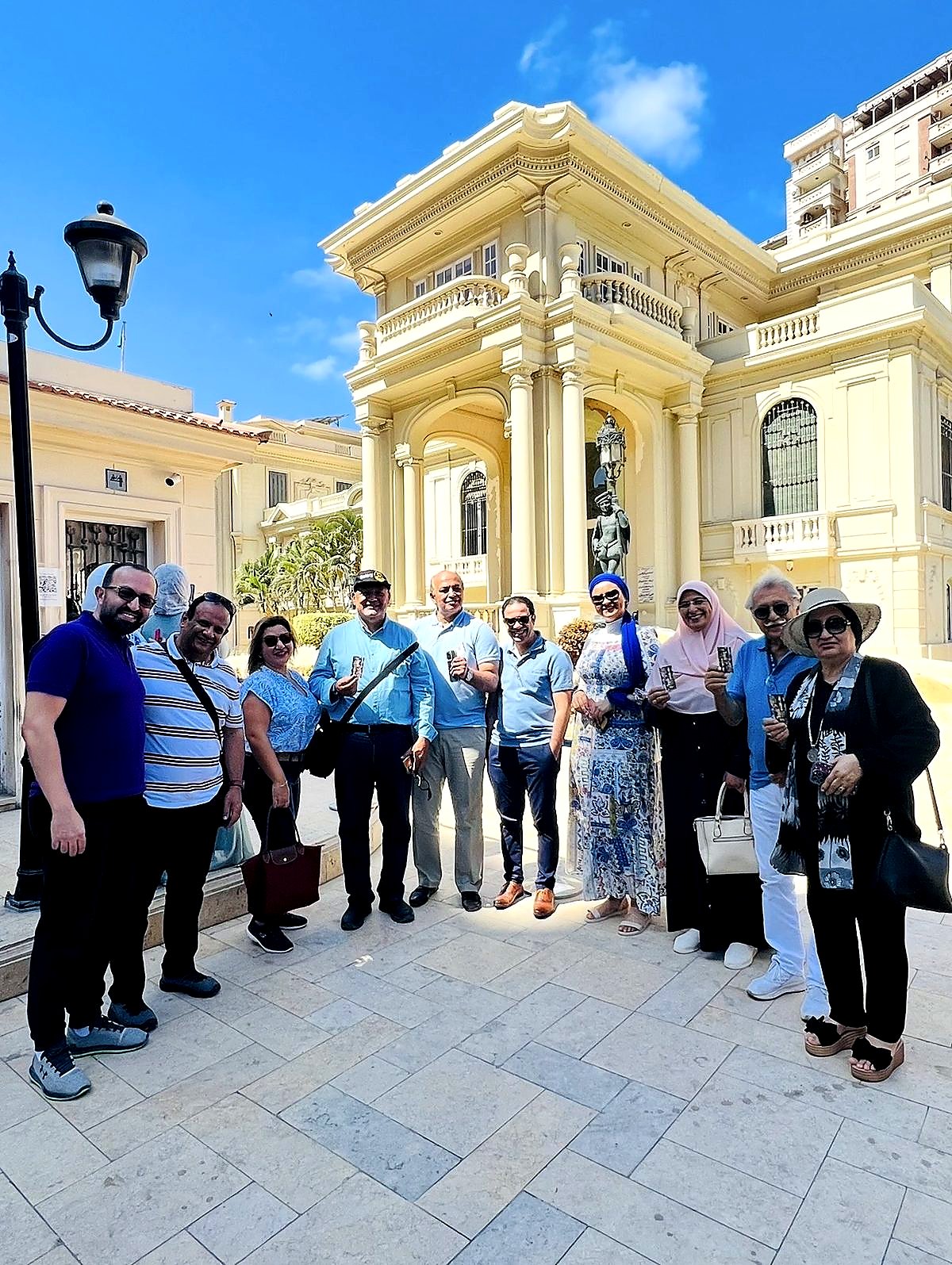 Members exploring a villa in Alexandria