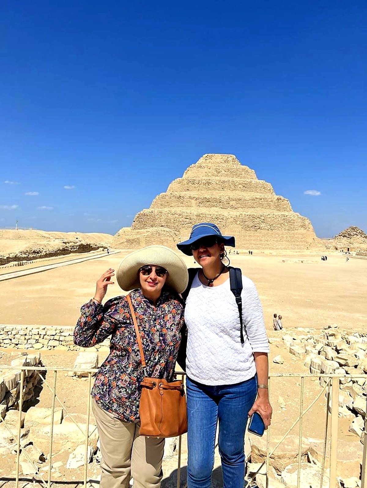 Members visiting the Step Pyramid at Saqqara