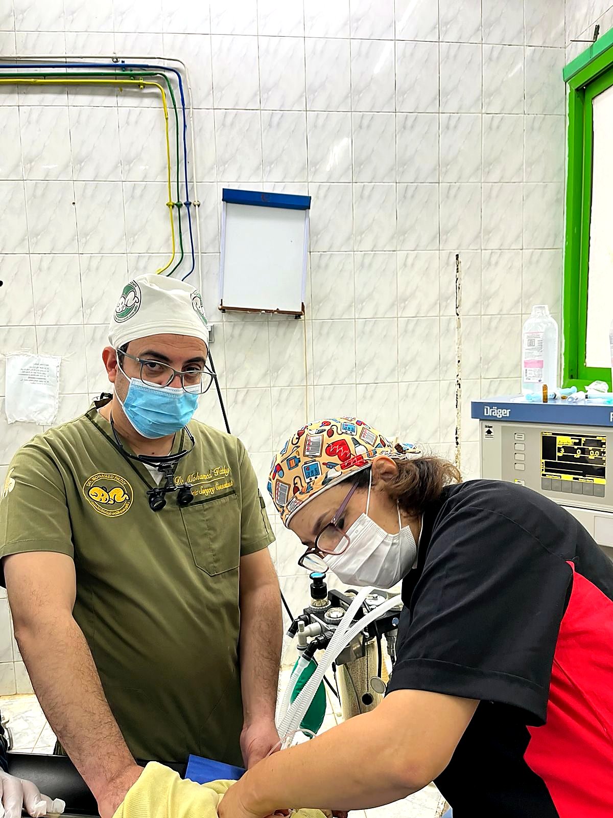 Surgical team during convoy